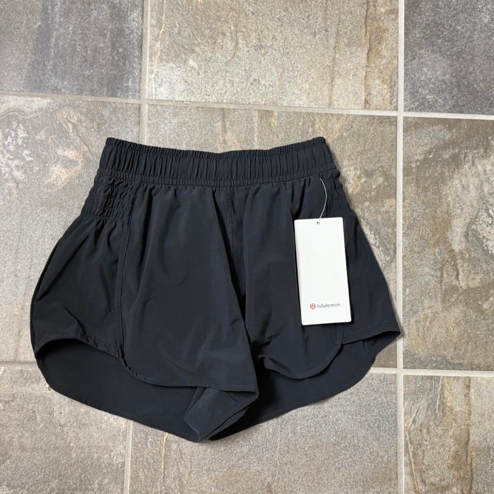 Lululemon Ruched-Side High-Rise Short 3 Black LW7DFWS Size 2 XXS NWT